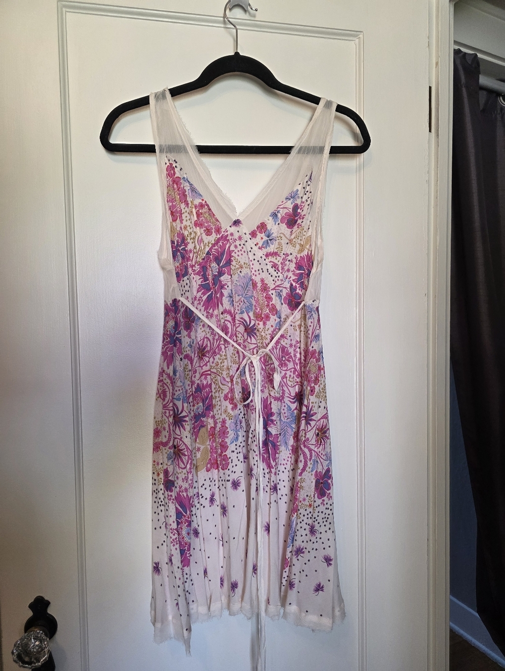 Free People Longwood Printed Slip Dress Floral Midi Medium NWOT - Picture 4 of 12